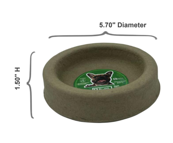 PetPro Dog Plate , Biodegradable, Cardboard for dry meals